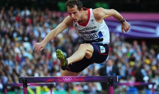 Rhys Williams hurdles