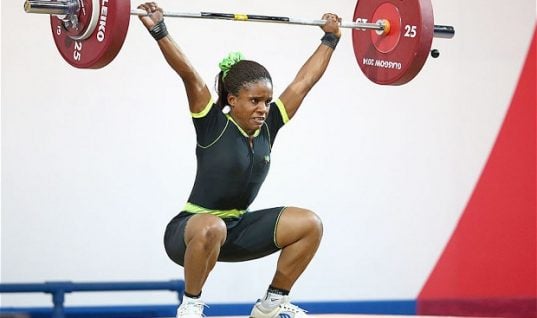 Nigerian weightlifter Chika Amalaha