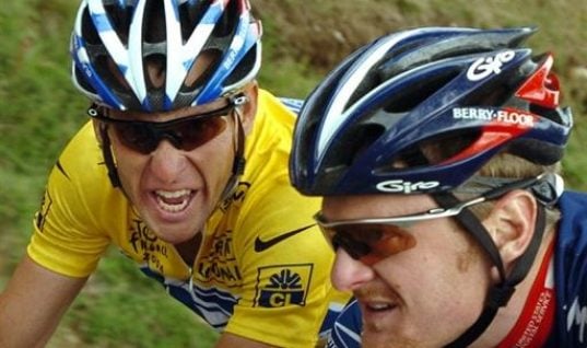 Lance Armstrong and Floyd Landis