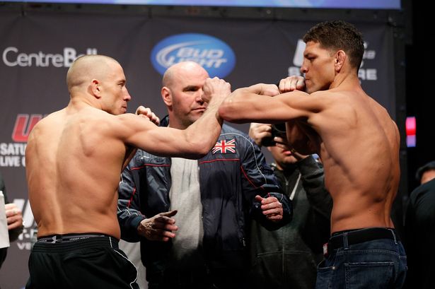 nick diaz Georges St-Pierre