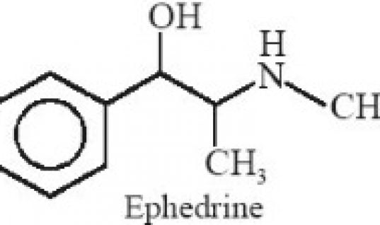 ephedrine chemical structure