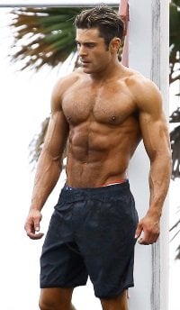 zac efron steroids
