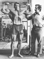 Joe Weider and Arnold
