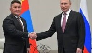Khaltmaagiin Battulga and putin