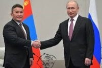 Khaltmaagiin Battulga and putin